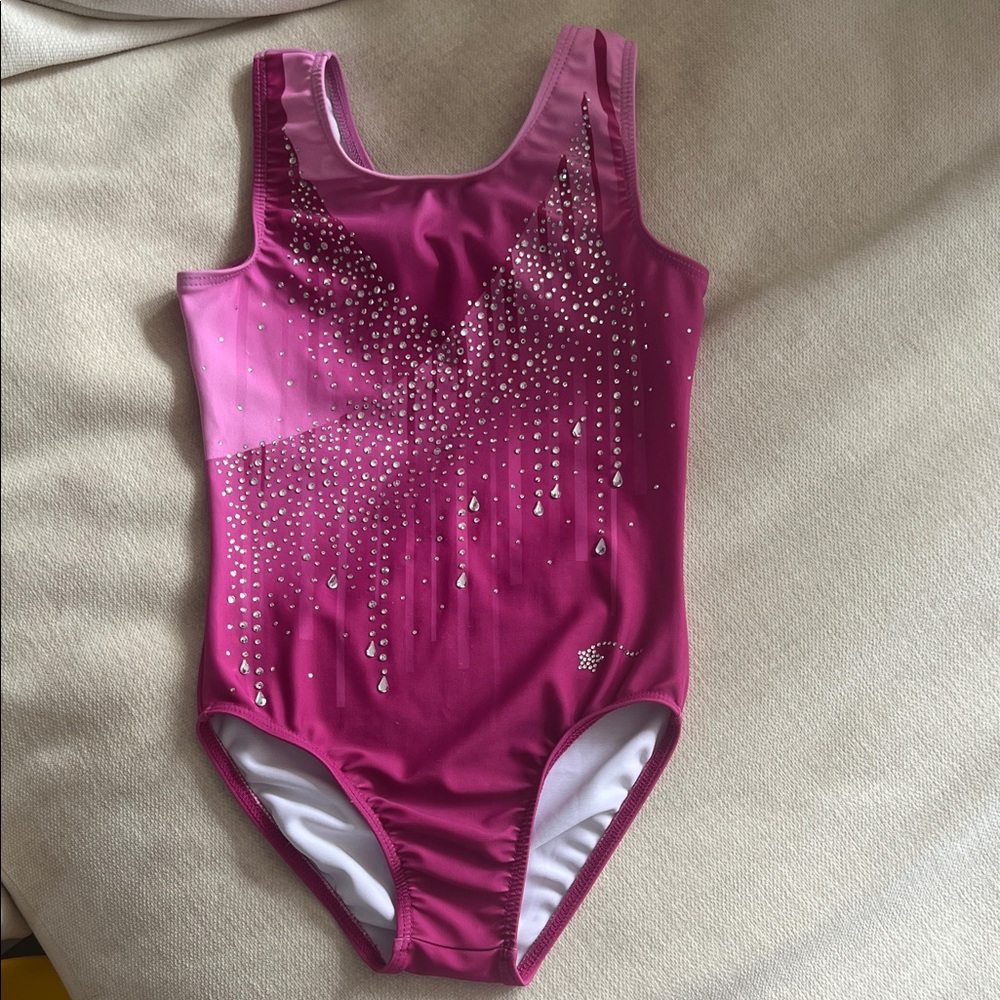 Destira Fuchsia Rhinestone Leotard 6T